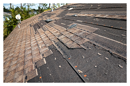 damaged roof